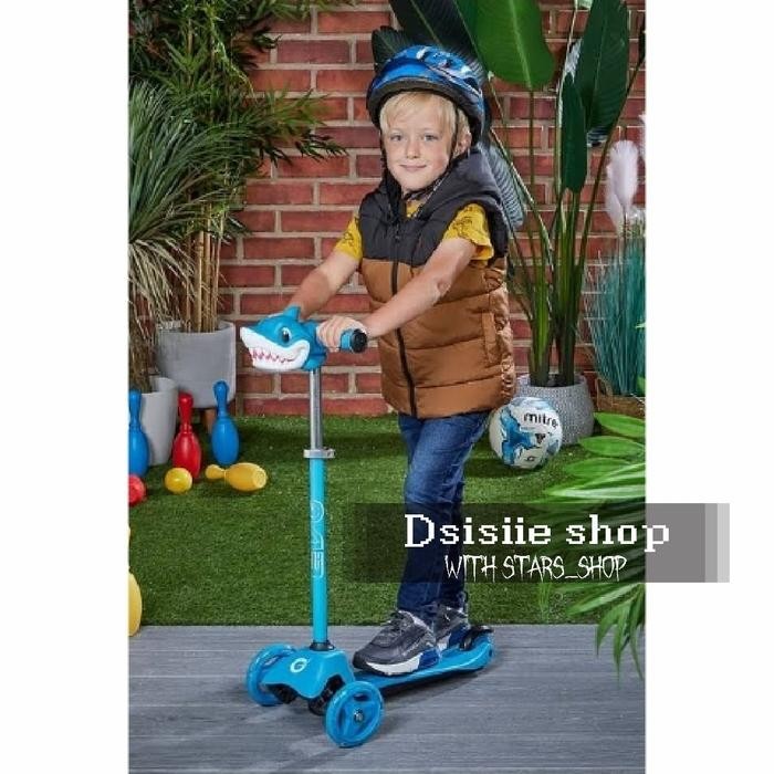 Scooter Evo Shark Light Up Original - Skuter Anak