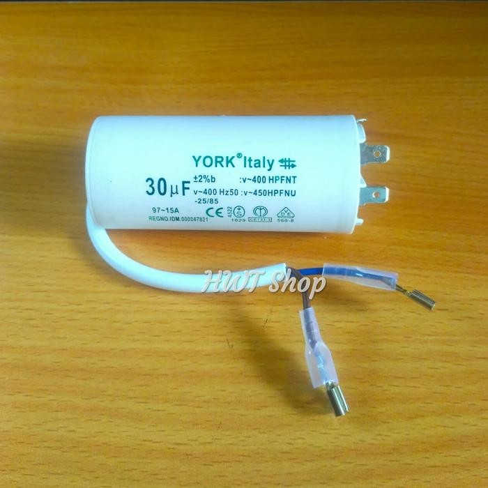 Kapasitor 30 Uf 450v York ~ Capacitor 30 Uf 450v ~ Kapasitor Pompa Air