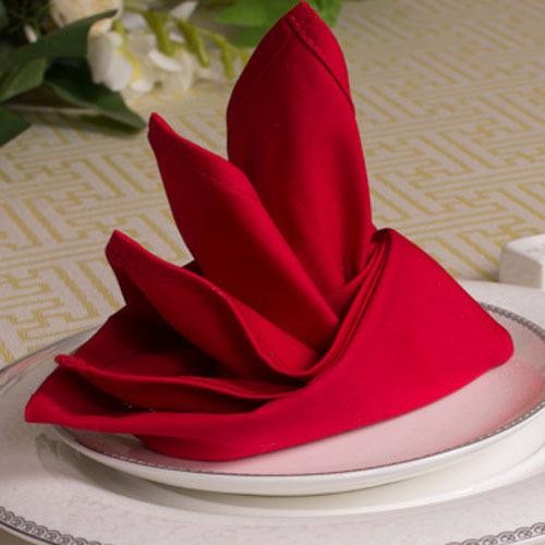 (Allthebest) Promo Napkin Hotel Folding Napkin Dinner Napkin Cotton Napkin Serbet