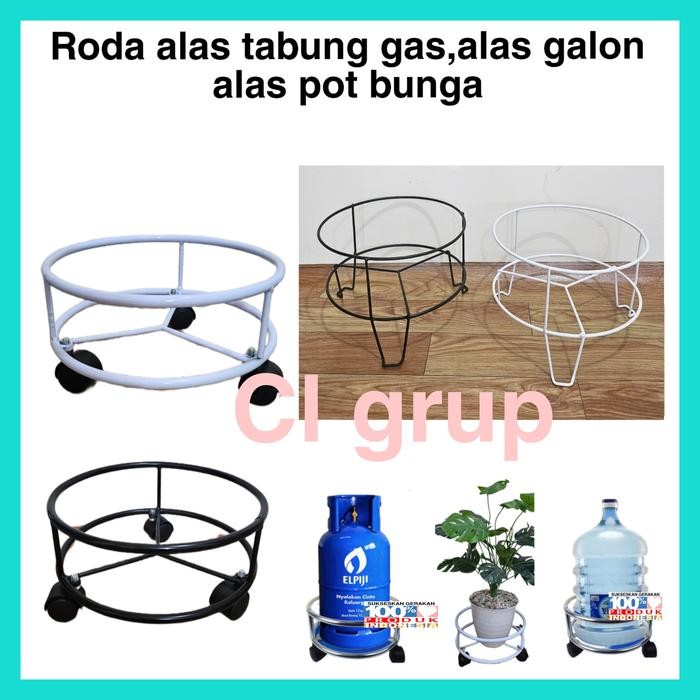 Allthebest alas tabung gas 12 kg roda rak tabung gas rak tabung gas rak alas pot
