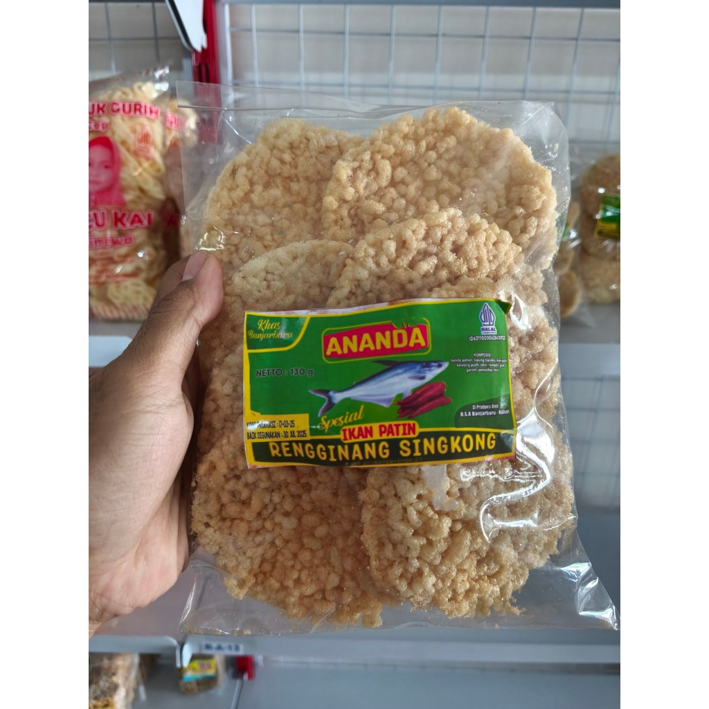 

Rengginang Singkong Ananda Rasa Ikan Patin 130 gr – Camilan Kering Tradisional