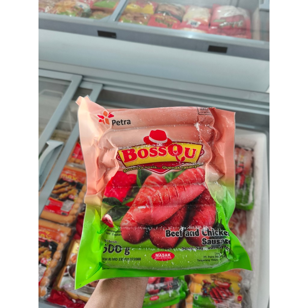 

BOSSQU Beef & Chicken Sausage 500g – Sosis Daging Sapi & Ayam Lezat