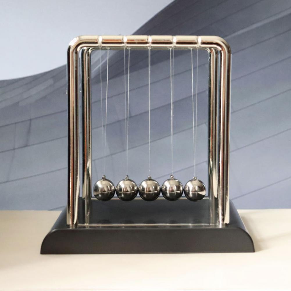 Desktop Decoration Ornament Executive Desk Toy Educational Physics Toy Set Newton'S Cradle Metal