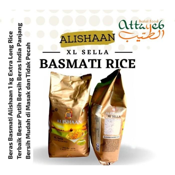 

(Allthebest) Beras Basmati Alishaan 1kg Extra Long Grain Rice XL Mengatasi Diabetes