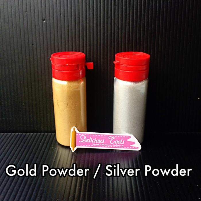 

(Allthebest) Gold / Silver Powder lustre dust pewarna emas perak fondant icing new