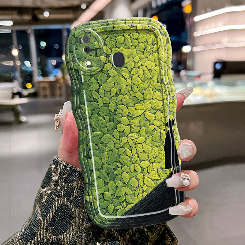 Casing Hp Untuk Samsung Galaxy A20 A30 A20s A21s M10s M20 Case Krim gelombang Softcase Silikon Kesin