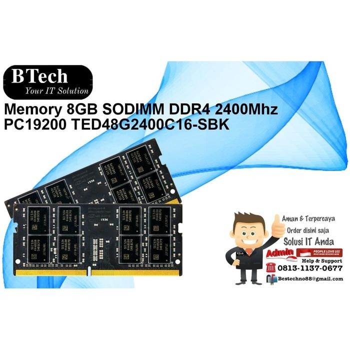 Memory Notebook 8Gb Sodimm Ddr4 2400Mhz