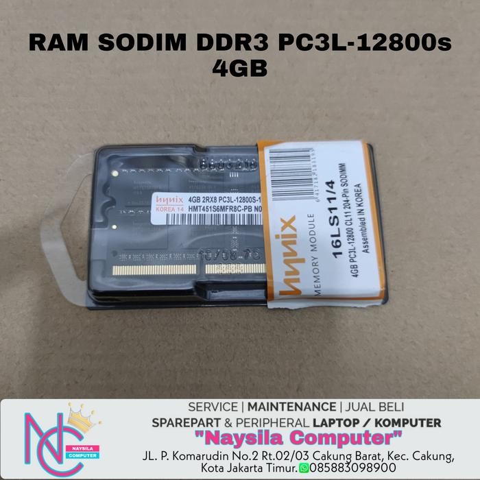 Ram Ddr3 4Gb 12800S - Ram Laptop Ddr3 Pc3L-12800S 4Gb - Ram Ddr3 Pc3L