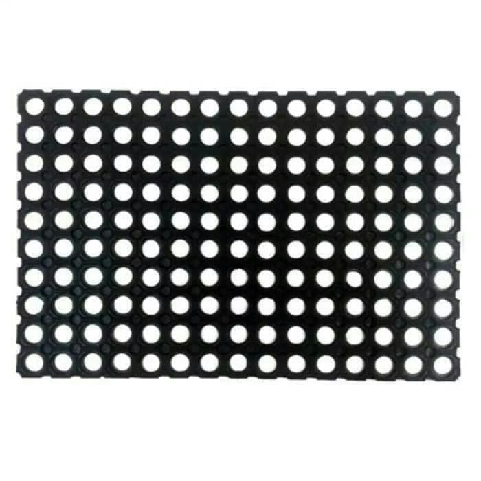 Keset Karpet Karet Hitam Bolong-Bolong Anti Slip Keset Kamar Mandi