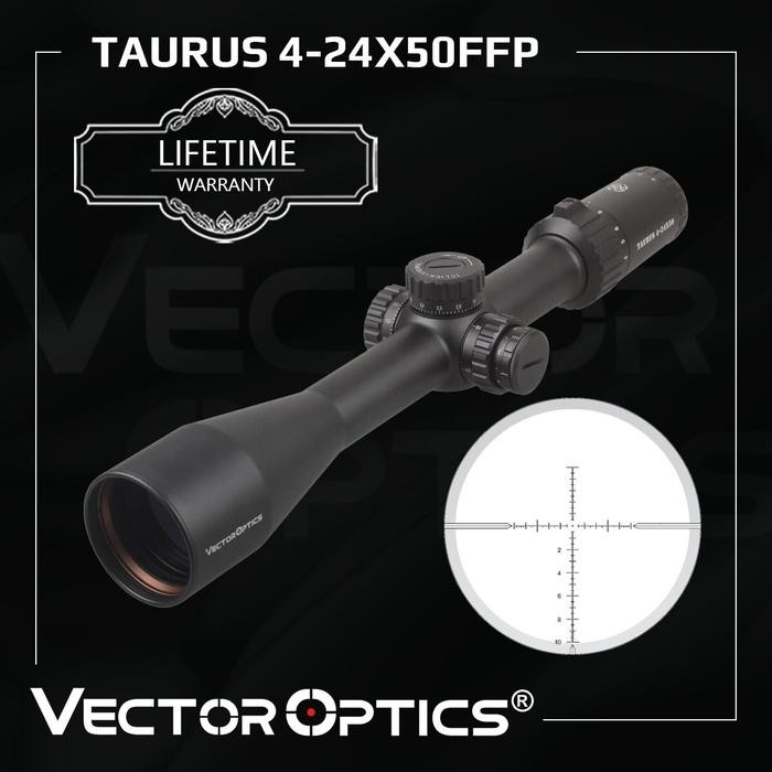 TERMURAH TELESKOP VECTOR TAURUS 4-24X50 FFP SFIR TERBARU