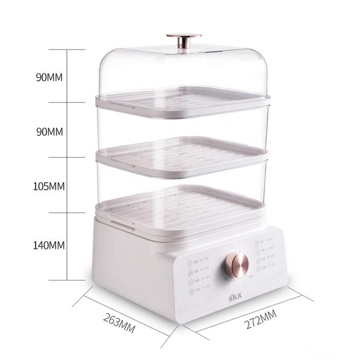 Food Steamer IDEALIFE IL-114A - Pengukus Makanan Listrik 3 Susun