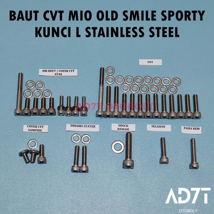 Baut Blok Cvt Mio Lama Mio Sporty Mio Smile L Stainless asli