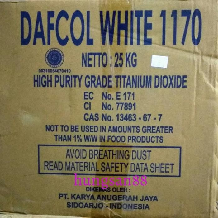 

Dafcol White 25Kg Pemutih Makanan Food Grade Khusus Instant Dan Sameday Saja Gratis Ongkir