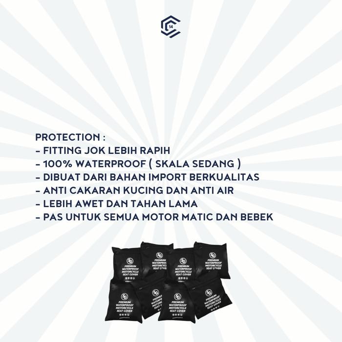 Sarung Jok Motor Anti Air & Anti Kucing / Cover Jok Motor Beat Nmax