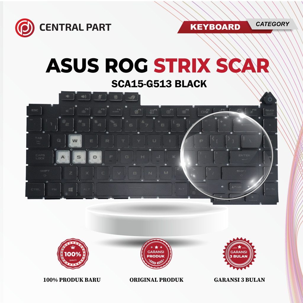 Keyboard Asus Rog Strix Scar sca15-g513 Black