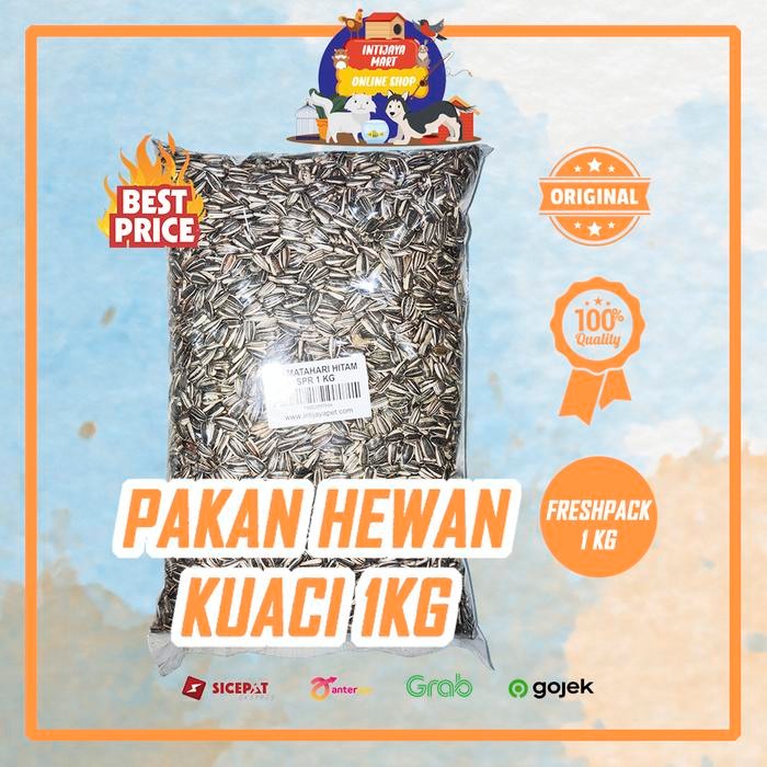 KHUSUS GOSEND! Kuaci Hitam Spr 1kg Kuaci Hamster Lovebird dll