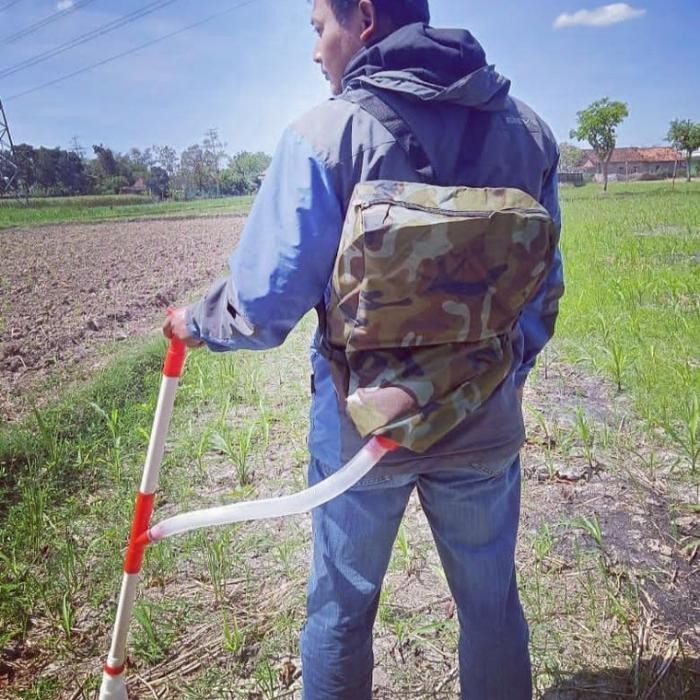 Alat Tabur Pupuk Semi Otomatis Kapasitas 15 Kg Untuk Tanaman Jagung