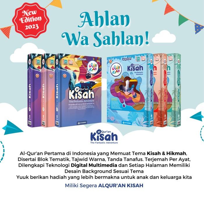 

Al Quran Kisah Ukuran A5 Sedang lebih praktis dibawa Scan Barcode