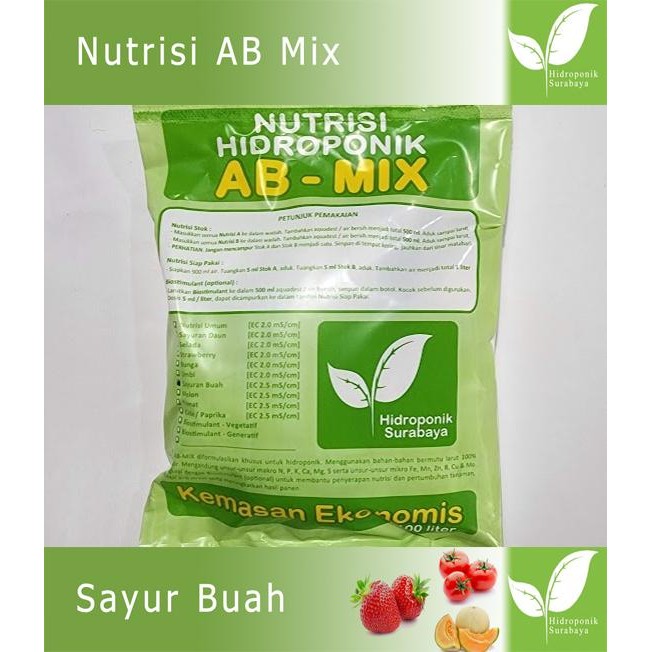 JTTOP" PUPUK NUTRISI HIDROPONIK BUAH AB MIX