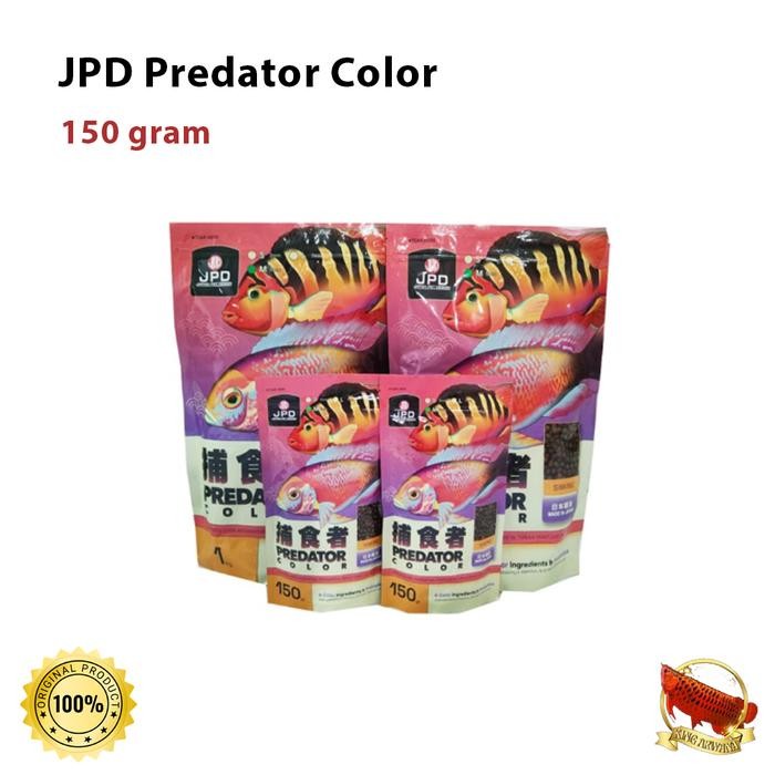 PELET IKAN JPD PREDATOR COLOR SINKING 150 GR WARNA IKAN PREDATOR
