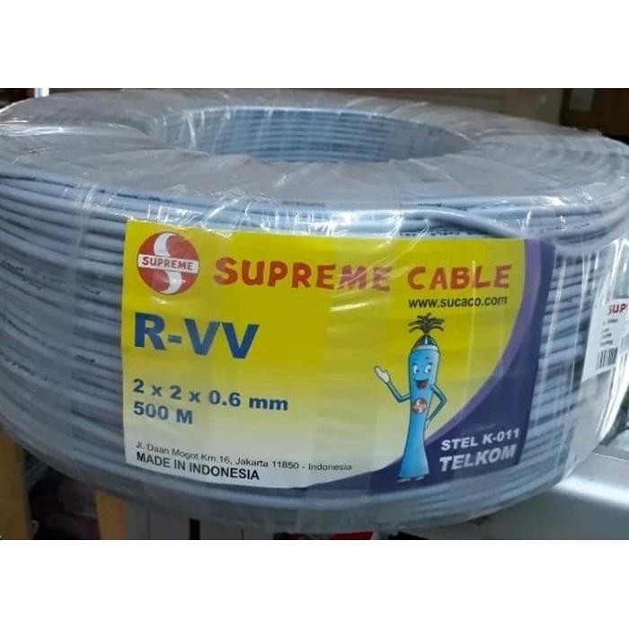 Menarik Kabel Telepon Isi 4 / Kabel Telepon 2 Pair Supreme