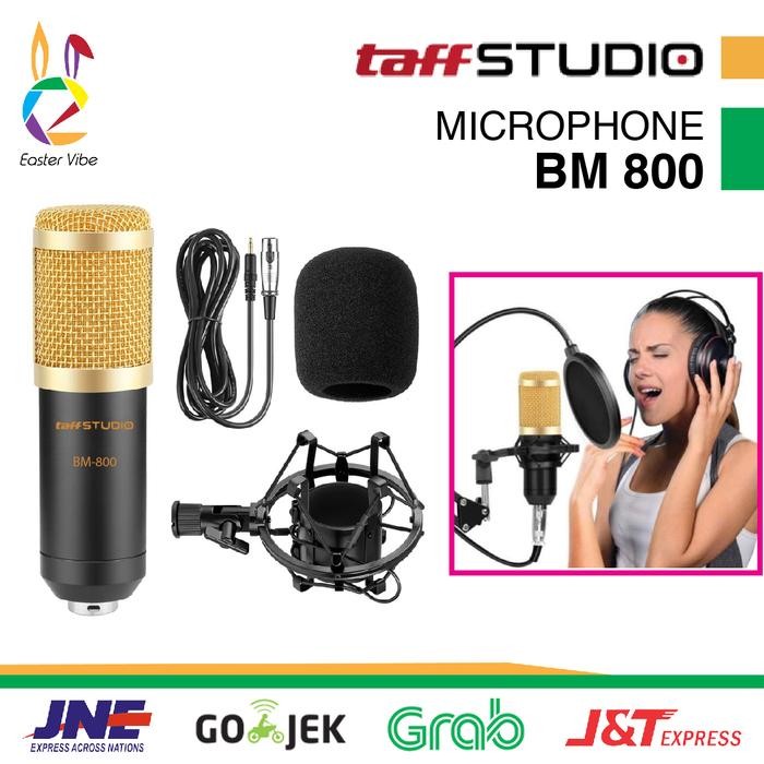 TAFFWARE BM 800 CONDENSER MICROPHONE - BM800 STUDIO MIC