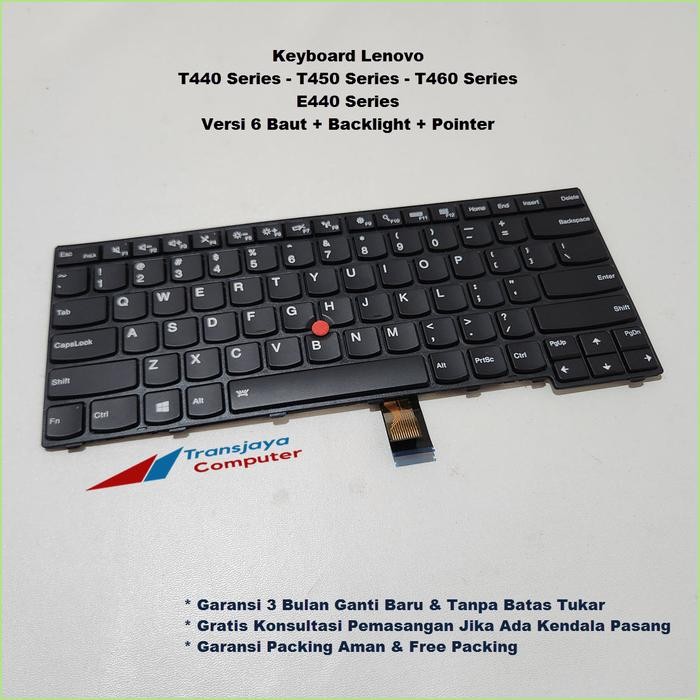 Keyboard Laptop Lenovo ThinkPad E440 T440 T440S T440P E431 T450 T460 POINTER Original