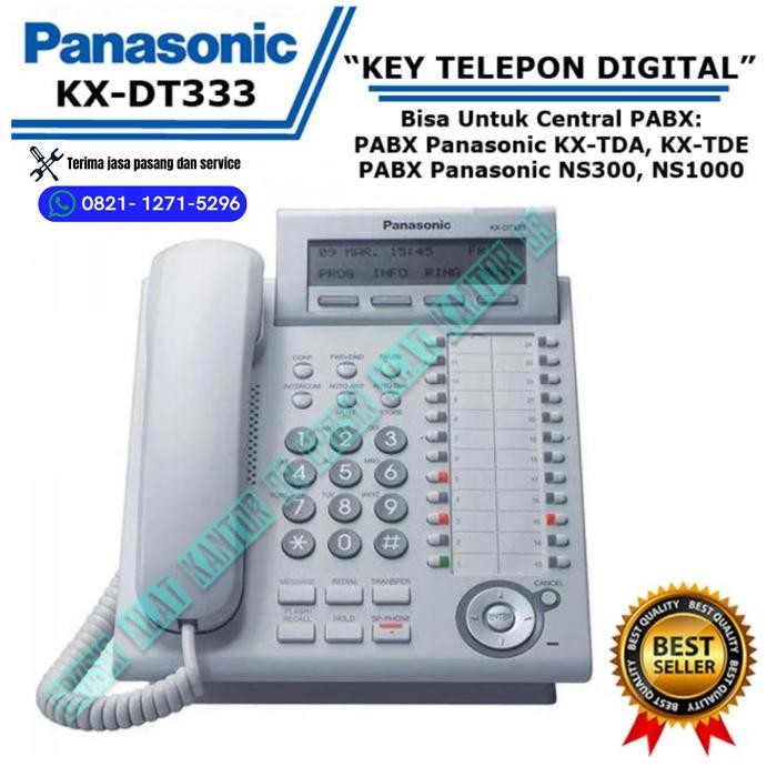 Paling Laris Telepon Digital Panasonic Kx-Dt333 Pabx Key Phone Hybird / Kx Dt 333