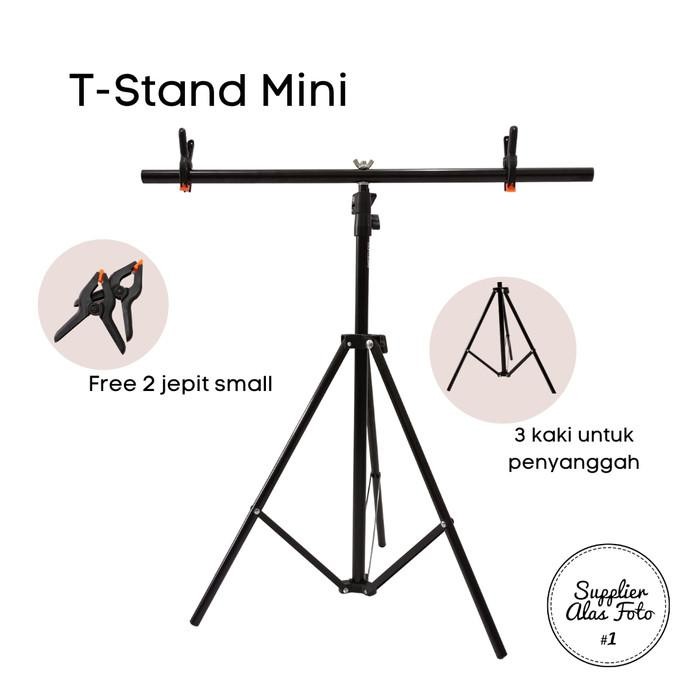 [Allthebest] Paket mini stand + pvc background foto PUTIH/ backdrop photo polos SAF