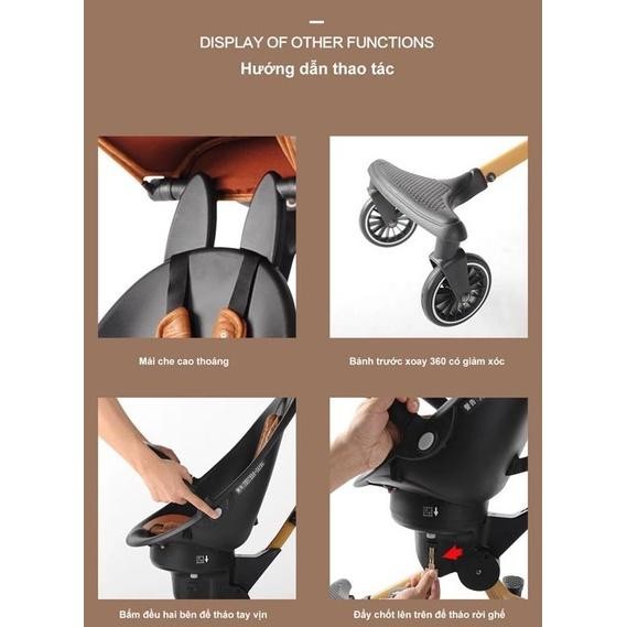 Baobaohao V1 Traveller Easy Micro Trike Magic Stroller Tricycle