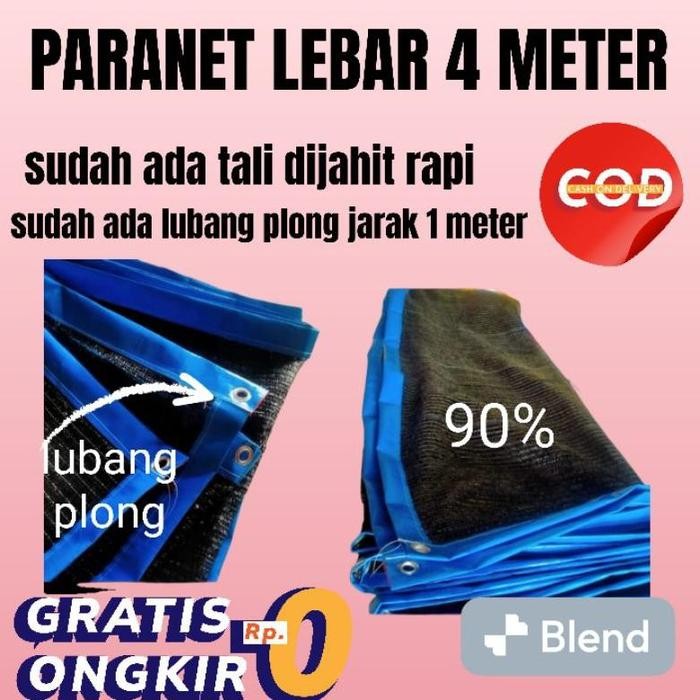 PARANET 90% LIST TEAL LEBAR 4 METER Kode 1208