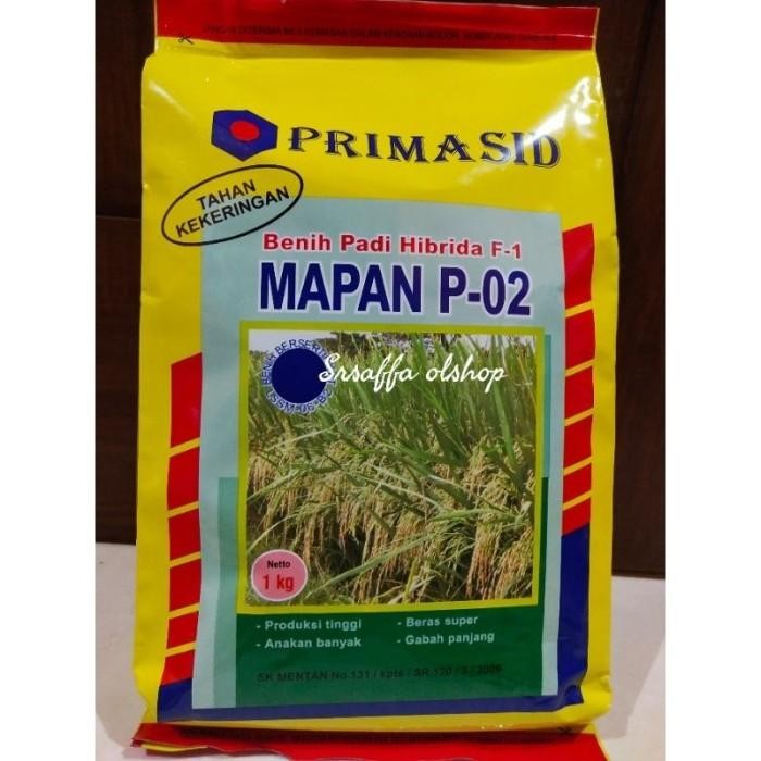 Terlaris Bibit Benih Padi Hibrida F-1 Mapan P- 02 Primasid 1 Kg