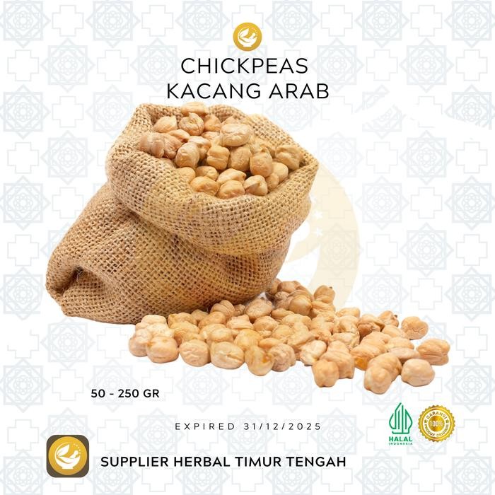 

Kacang Arab Chickpeas Humus Makanan Ringan Oleh-Oleh Haji & Umrah