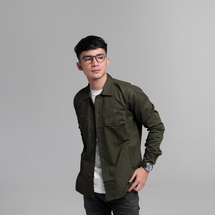 Ineat Zaku Trucker Jacket Outerwear Green
