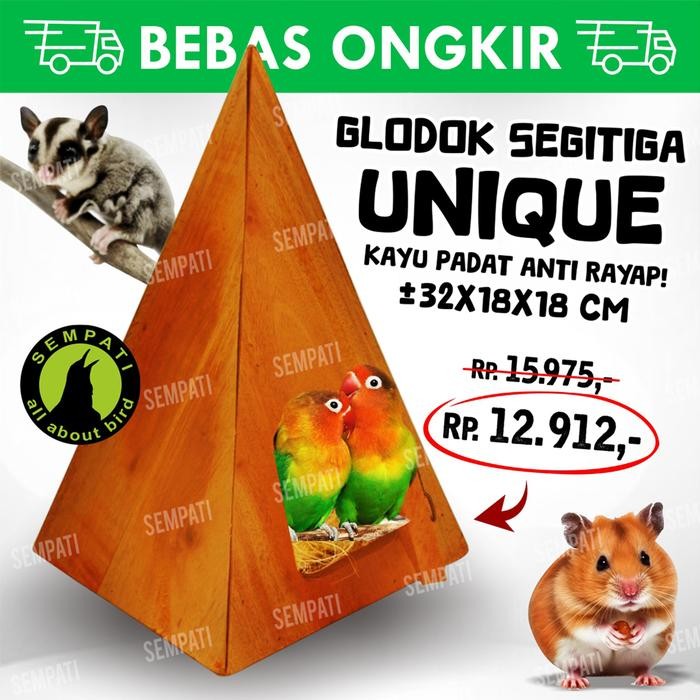 GLODOK PIRAMID SARANG TERNAK TELUR BURUNG LOVEBIRD PARKIT FALK GLPRMD