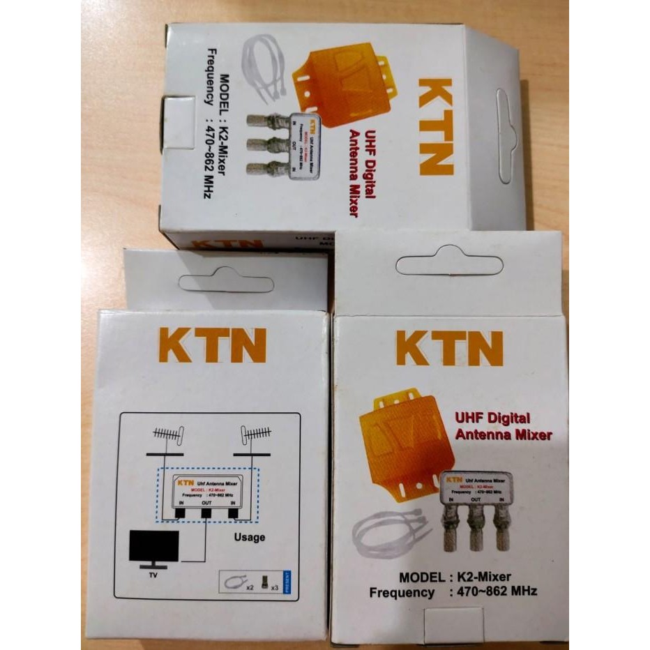 [Allthebest] Mixer UHF Digital Antenna Mixer / KTN K2 / Alat Penggabung 2 Antena TV
