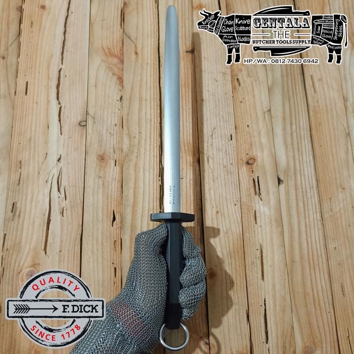 Allthebest Asahan F. Dick Eurocut Sharpening Steel Fine Cut Oval 30cm