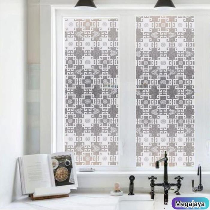 (Allthebest) Stiker Kaca Jendela Rumah Stiker Kaca Sanblast Kaca Sanblast