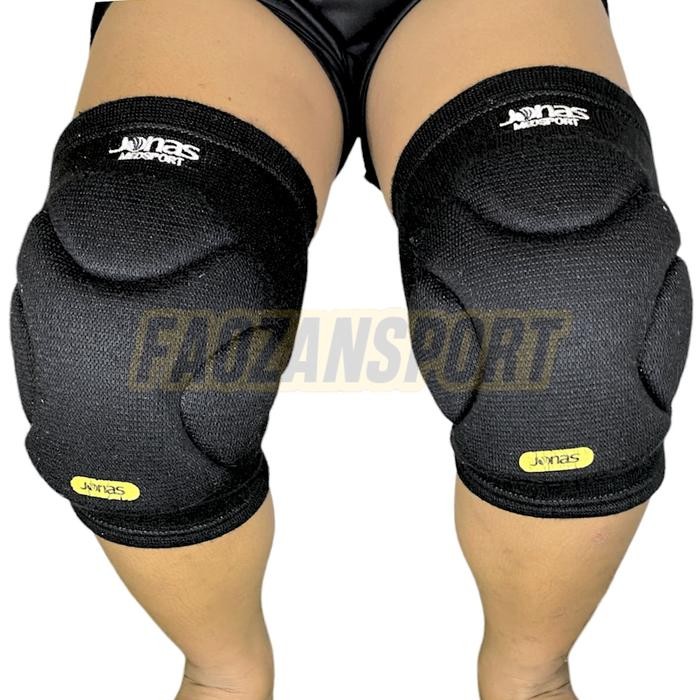 Cuci Gudang.. Kneepad Futsal Anak Deker Pelindung Lutut Kiper Futsal Jonas Hitam Putih Original