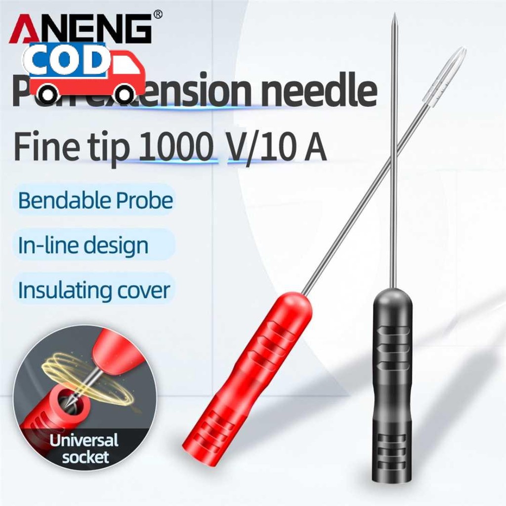Jarum Multimeter Probe Tes Listrik Cek Kabel Putus Alat Ukur Digital Otomatis Konektor Jarum Multite