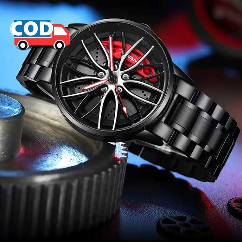 Jam Tangan Pria Unik Keren Stainless Steel Aesthetic Elegan Mewah Casual Strap Jam Tangan Pria Murah