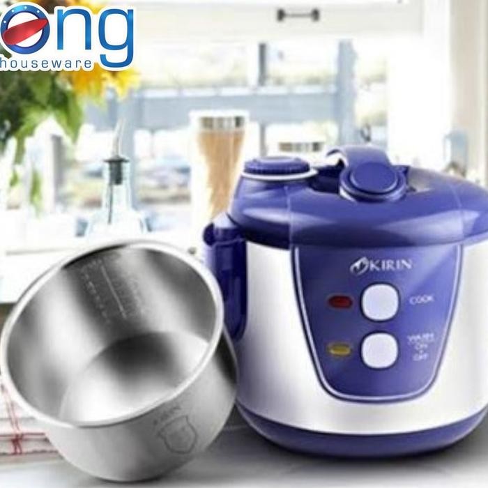 (Allthebest) Magic Com Panci Stainless/Rice Cooker 2 Liter Kirin KRC389
