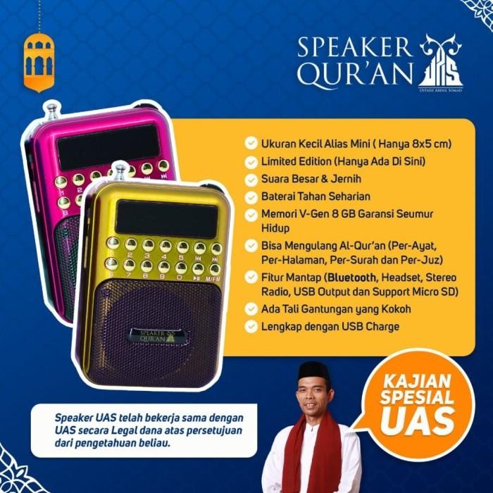 [Expret] SPEAKER UAS MUROTTAL AL QURAN USTADZ ABDUL SOMAD ORIGINAL BERGARANSI