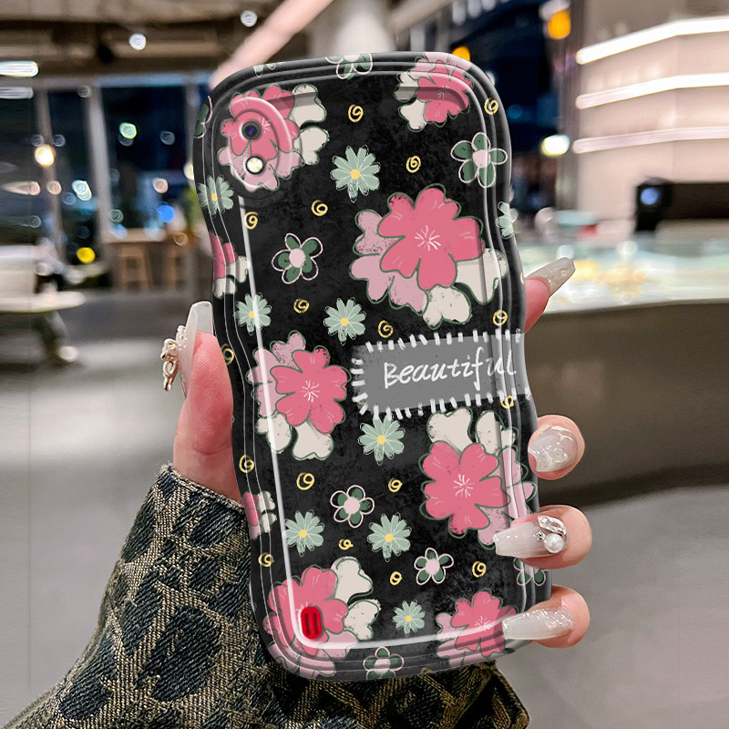 Casing Hp Untuk Samsung Galaxy A10 M10 A10s M01s Case Casing pola Bunga Kesing HP Kasing Silikon Sof