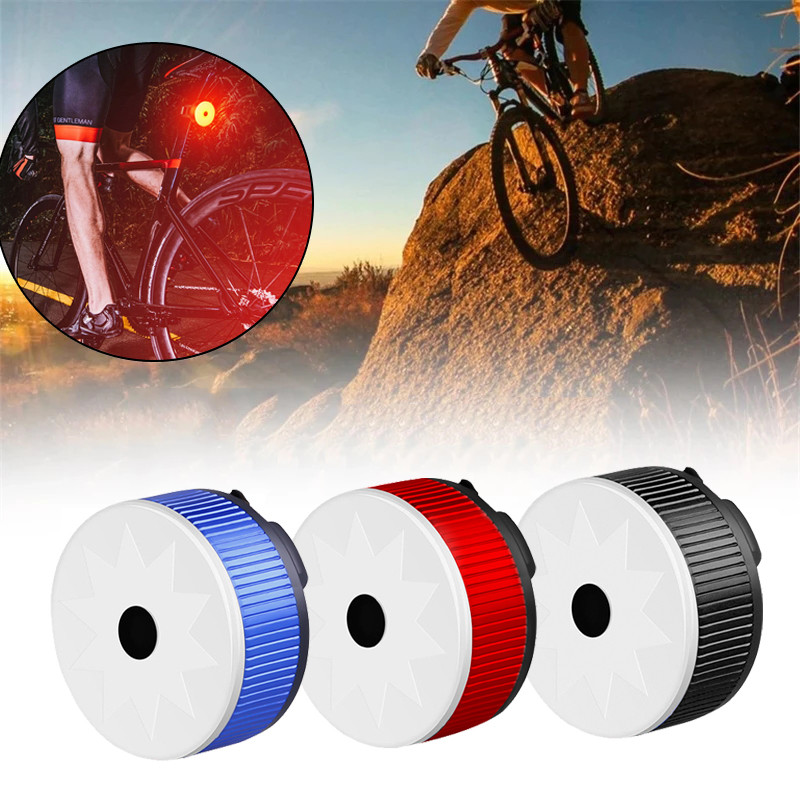 Lampu Peringatan Sepeda Senter Lampu Ekor Berkendara Malam USB LED