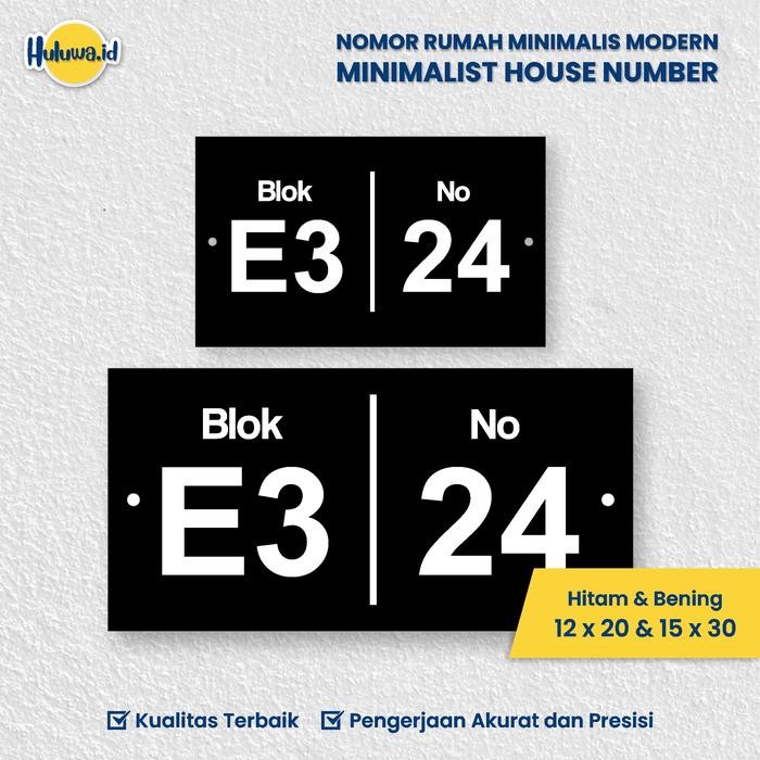 Nomor Rumah Minimalis Modern/Modern Minimalist House Number