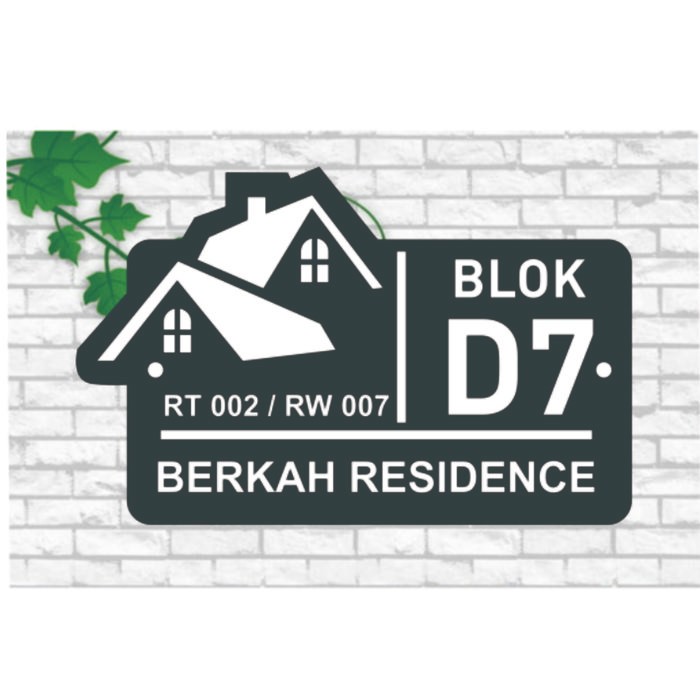 CUSTOM NOMOR RUMAH AKRILIK / ACRYLIC / PAPAN NOMER RUMAH MINIMALIS Acrylic (GRATIS PACKING Kayu)