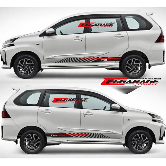 STIKER MOBIL TOYOTA AVANZA CUTTING STIKER LIST MINIMALIS TRD SPORTIVO STIKER MOBIL AVANZA TRD