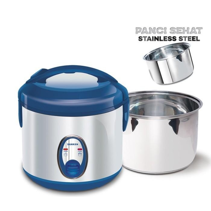 [Expret] Sanken Magicom/ Rice Cooker Stainless 1 Liter SJ-130 Rice Cooker