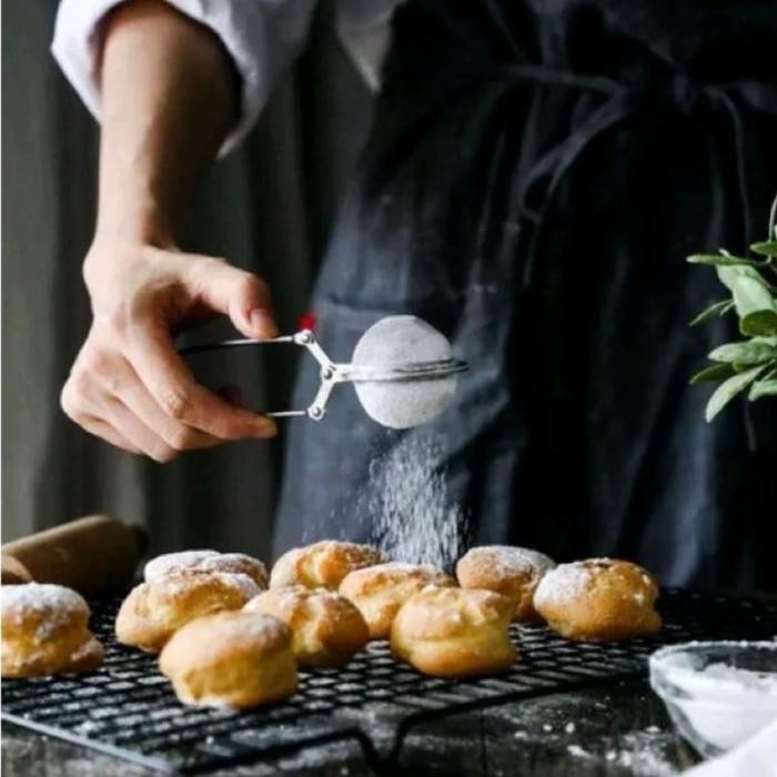 

Saringan Teh Matcha Rempah Stainless Tea Ball With Handle Penabur Gula Strainer Infuser Bubuk Coklat